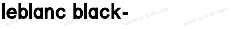 leblanc black字体转换